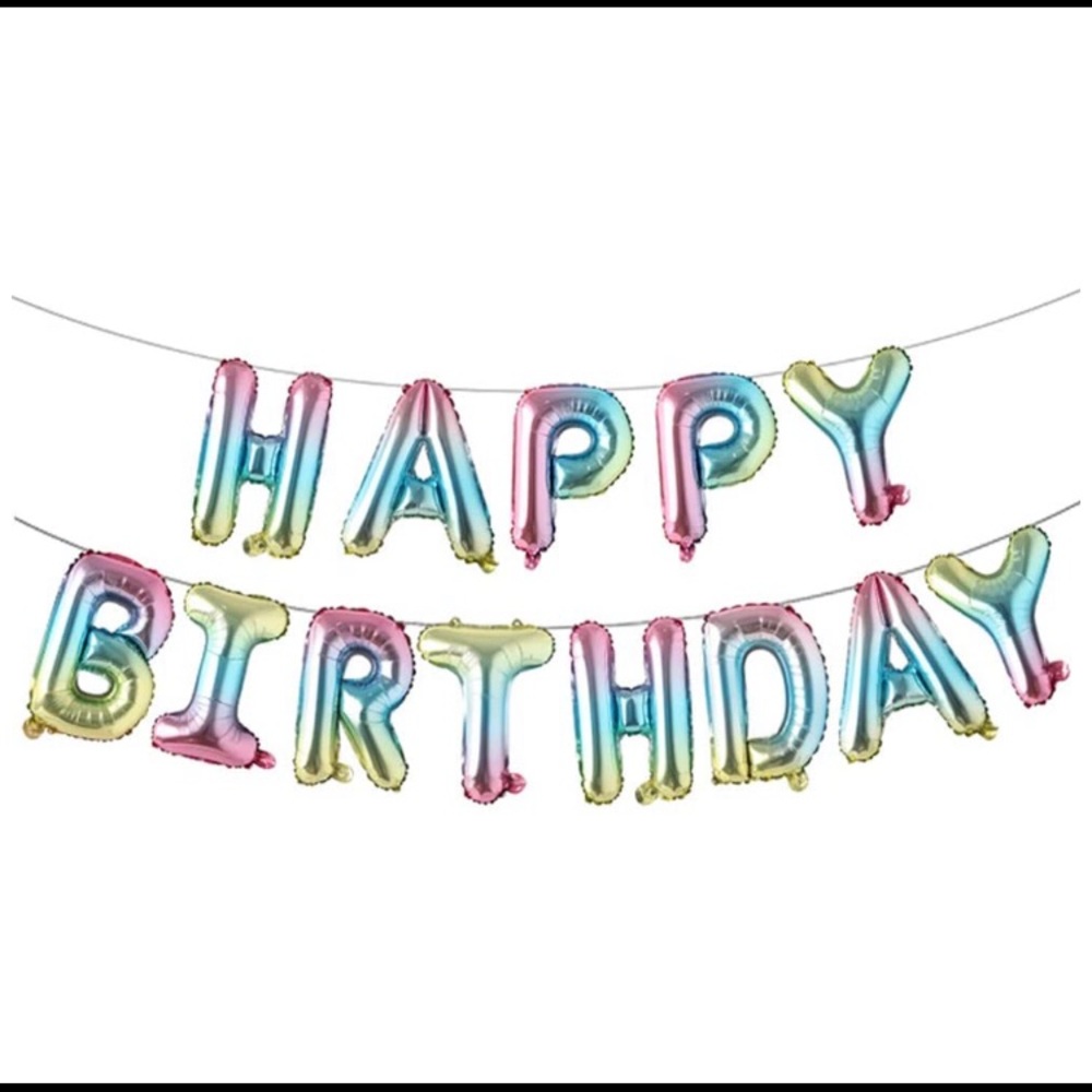 16 inch birthday aluminum foil pack of 13 pcs